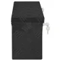 Caja de almacenaje de aluminio negro 50x15x20,5 cm de vidaXL, Cajas de herramientas - Ref: Foro24-152247, Precio: 65,22 €, De...