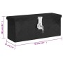 Caja de almacenaje de aluminio negro 50x15x20,5 cm de vidaXL, Cajas de herramientas - Ref: Foro24-152247, Precio: 67,83 €, De...
