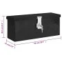 Caja de almacenaje de aluminio negro 50x15x20,5 cm de vidaXL, Cajas de herramientas - Ref: Foro24-152247, Precio: 65,22 €, De...
