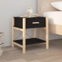 Mesitas de noche 2 uds madera contrachapada negro 42x38x45 cm de vidaXL, Mesitas de noche - Ref: Foro24-345657, Precio: 64,89...