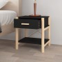 Mesitas de noche 2 uds madera contrachapada negro 42x38x45 cm de vidaXL, Mesitas de noche - Ref: Foro24-345657, Precio: 64,89...