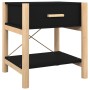 Mesitas de noche 2 uds madera contrachapada negro 42x38x45 cm de vidaXL, Mesitas de noche - Ref: Foro24-345657, Precio: 64,89...