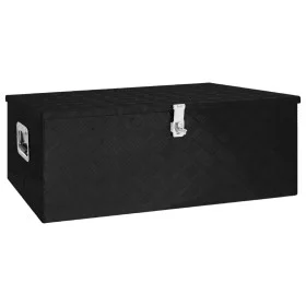 Black aluminum storage box 100x55x37 cm by vidaXL, Toolboxes - Ref: Foro24-152257, Price: 264,19 €, Discount: %