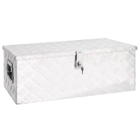 Caja de almacenaje de aluminio plateado 80x39x30 cm de vidaXL, Cajas de herramientas - Ref: Foro24-152252, Precio: 140,06 €, ...