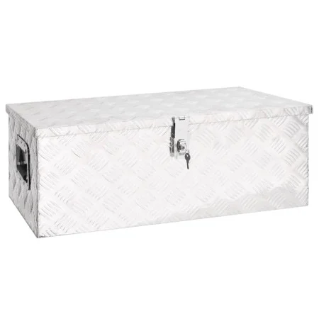 Aufbewahrungsbox aus silbernem Aluminium, 80 x 39 x 30 cm von vidaXL, Werkzeugkästen - Ref: Foro24-152252, Preis: 139,97 €, R...