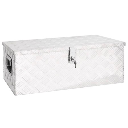 Caja de almacenaje de aluminio plateado 80x39x30 cm de vidaXL, Cajas de herramientas - Ref: Foro24-152252, Precio: 140,06 €, ...