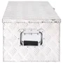 Aufbewahrungsbox aus silbernem Aluminium, 80 x 39 x 30 cm von vidaXL, Werkzeugkästen - Ref: Foro24-152252, Preis: 139,97 €, R...