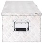 Caja de almacenaje de aluminio plateado 80x39x30 cm de vidaXL, Cajas de herramientas - Ref: Foro24-152252, Precio: 140,06 €, ...