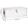 Caja de almacenaje de aluminio plateado 80x39x30 cm de vidaXL, Cajas de herramientas - Ref: Foro24-152252, Precio: 140,06 €, ...