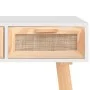 Solid pine wood and natural rattan console table, 105x30x75 cm by vidaXL, Side tables - Ref: Foro24-345627, Price: 130,12 €, ...