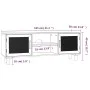 Mueble para TV madera maciza pino y ratán natural 105x30x40 cm de vidaXL, Muebles TV - Ref: Foro24-345617, Precio: 117,13 €, ...