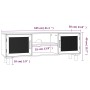 Mueble para TV madera maciza pino y ratán natural 105x30x40 cm de vidaXL, Muebles TV - Ref: Foro24-345617, Precio: 119,55 €, ...