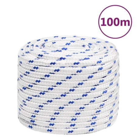 Cuerda de barco polipropileno blanco 18 mm 100 m de vidaXL, Sogas y cuerdas metálicas - Ref: Foro24-152313, Precio: 89,72 €, ...