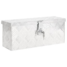 Caja de almacenaje de aluminio plateado 50x15x20,5 cm de vidaXL, Cajas de herramientas - Ref: Foro24-152246, Precio: 65,70 €,...