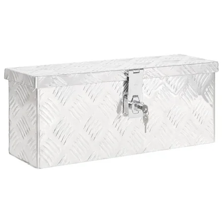 Silver aluminum storage box 50x15x20.5 cm by vidaXL, Toolboxes - Ref: Foro24-152246, Price: 64,35 €, Discount: %