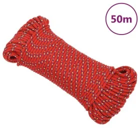 Cuerda de barco polipropileno rojo 3 mm 50 m de vidaXL, Sogas y cuerdas metálicas - Ref: Foro24-152376, Precio: 10,60 €, Desc...