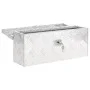 Silver aluminum storage box 50x15x20.5 cm by vidaXL, Toolboxes - Ref: Foro24-152246, Price: 64,35 €, Discount: %