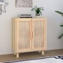 Aparador marrón madera pino maciza y ratán natural 60x30x70 cm de vidaXL, Aparadores - Ref: Foro24-345632, Precio: 105,50 €, ...