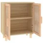 Aparador marrón madera pino maciza y ratán natural 60x30x70 cm de vidaXL, Aparadores - Ref: Foro24-345632, Precio: 109,55 €, ...