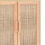 Aparador marrón madera pino maciza y ratán natural 60x30x70 cm de vidaXL, Aparadores - Ref: Foro24-345632, Precio: 105,50 €, ...