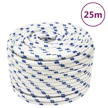 Cuerda de barco polipropileno blanco 14 mm 25 m de vidaXL, Sogas y cuerdas metálicas - Ref: Foro24-152303, Precio: 22,83 €, D...