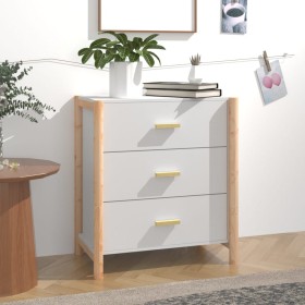Aparador de madera contrachapada blanco 62x38x70 cm de vidaXL, Aparadores - Ref: Foro24-345672, Precio: 74,95 €, Descuento: %