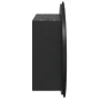 Armario de baño con espejo redondo y LED negro 40x40x17,5 cm de vidaXL, Tocadores de baño - Ref: Foro24-345580, Precio: 108,3...