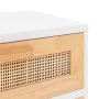 Mesitas de noche 2 uds madera maciza pino blanco ratán natural de vidaXL, Mesitas de noche - Ref: Foro24-345607, Precio: 122,...