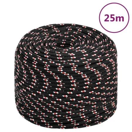 Cuerda de barco polipropileno negra 10 mm 25 m de vidaXL, Sogas y cuerdas metálicas - Ref: Foro24-152347, Precio: 16,13 €, De...