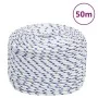 White 6 mm 50 m polypropylene boat rope by vidaXL, Ropes and metal cords - Ref: Foro24-152285, Price: 13,71 €, Discount: %