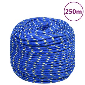 Cuerda de barco polipropileno azul 8 mm 250 m de vidaXL, Sogas y cuerdas metálicas - Ref: Foro24-152451, Precio: 58,35 €, Des...