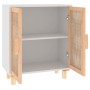 Aparador blanco madera pino maciza y ratán natural 60x30x70 cm de vidaXL, Aparadores - Ref: Foro24-345630, Precio: 117,41 €, ...