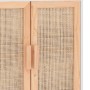 Aparador blanco madera pino maciza y ratán natural 60x30x70 cm de vidaXL, Aparadores - Ref: Foro24-345630, Precio: 117,41 €, ...