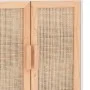 White sideboard solid pine wood and natural rattan 60x30x70 cm by vidaXL, Sideboards - Ref: Foro24-345630, Price: 111,21 €, D...