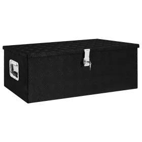 Black aluminum storage box 90x47x33.5 cm by vidaXL, Toolboxes - Ref: Foro24-152255, Price: 193,64 €, Discount: %