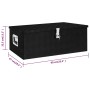 Caja de almacenaje de aluminio negro 90x47x33,5 cm de vidaXL, Cajas de herramientas - Ref: Foro24-152255, Precio: 196,54 €, D...