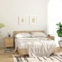 Mesita de noche madera maciza pino marrón y ratán natural de vidaXL, Mesitas de noche - Ref: Foro24-345610, Precio: 75,26 €, ...