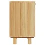 Mesita de noche madera maciza pino marrón y ratán natural de vidaXL, Mesitas de noche - Ref: Foro24-345610, Precio: 75,26 €, ...