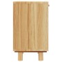 Mesita de noche madera maciza pino marrón y ratán natural de vidaXL, Mesitas de noche - Ref: Foro24-345610, Precio: 81,29 €, ...