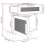 Mesita de noche madera maciza pino marrón y ratán natural de vidaXL, Mesitas de noche - Ref: Foro24-345610, Precio: 81,29 €, ...