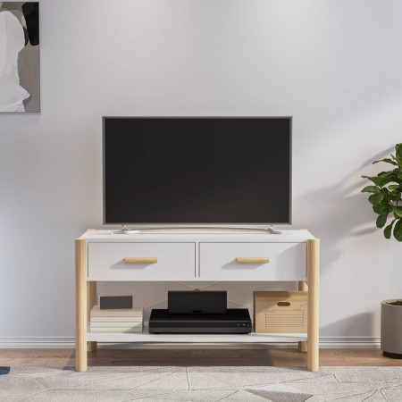 Mueble para TV madera contrachapada blanco 82x38x45 cm de vidaXL, Muebles TV - Ref: Foro24-345660, Precio: 67,64 €, Descuento: %