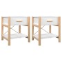 Mesitas de noche 2 uds madera contrachapada blanco 42x38x45 cm de vidaXL, Mesitas de noche - Ref: Foro24-345655, Precio: 103,...