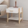 Mesitas de noche 2 uds madera contrachapada blanco 42x38x45 cm de vidaXL, Mesitas de noche - Ref: Foro24-345655, Precio: 103,...