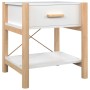 Mesitas de noche 2 uds madera contrachapada blanco 42x38x45 cm de vidaXL, Mesitas de noche - Ref: Foro24-345655, Precio: 103,...
