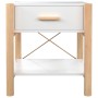 Mesitas de noche 2 uds madera contrachapada blanco 42x38x45 cm de vidaXL, Mesitas de noche - Ref: Foro24-345655, Precio: 103,...