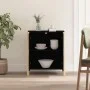 Aparador de madera contrachapada negro 62x38x70 cm de vidaXL, Aparadores - Ref: Foro24-345670, Precio: 80,88 €, Descuento: %