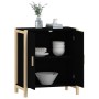 Aparador de madera contrachapada negro 62x38x70 cm de vidaXL, Aparadores - Ref: Foro24-345670, Precio: 81,86 €, Descuento: %