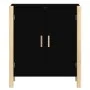 Aparador de madera contrachapada negro 62x38x70 cm de vidaXL, Aparadores - Ref: Foro24-345670, Precio: 80,88 €, Descuento: %