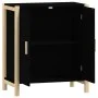 Aparador de madera contrachapada negro 62x38x70 cm de vidaXL, Aparadores - Ref: Foro24-345670, Precio: 80,88 €, Descuento: %