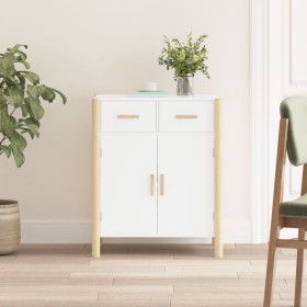 Aparador de madera contrachapada blanco 62x38x75 cm de vidaXL, Aparadores - Ref: Foro24-345675, Precio: 94,97 €, Descuento: %